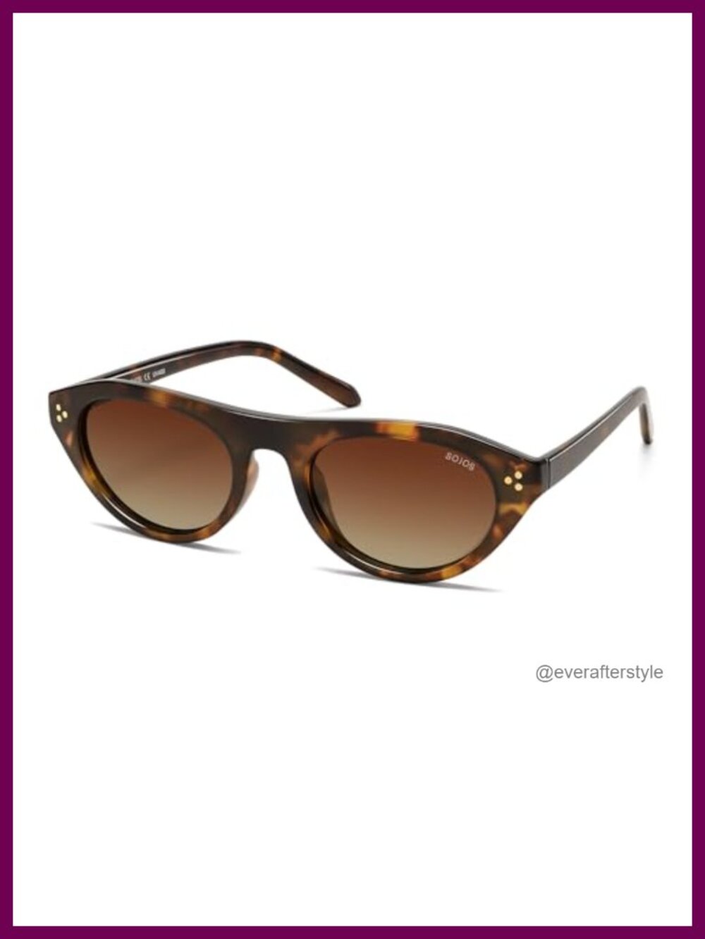 Polarized Retro Oval Cat Eye Sunglasses – TR90 Full Frame UV400